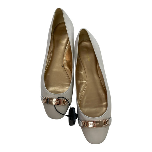 Shoes Designer By Coach In White, Size:9.5