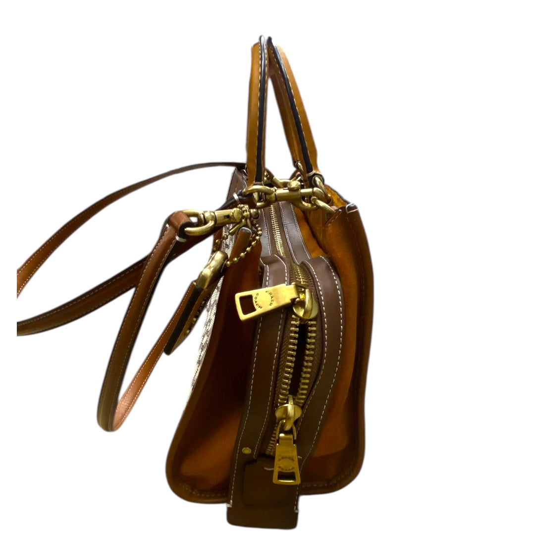Handbag Designer By Coach In Brown, Size:Medium