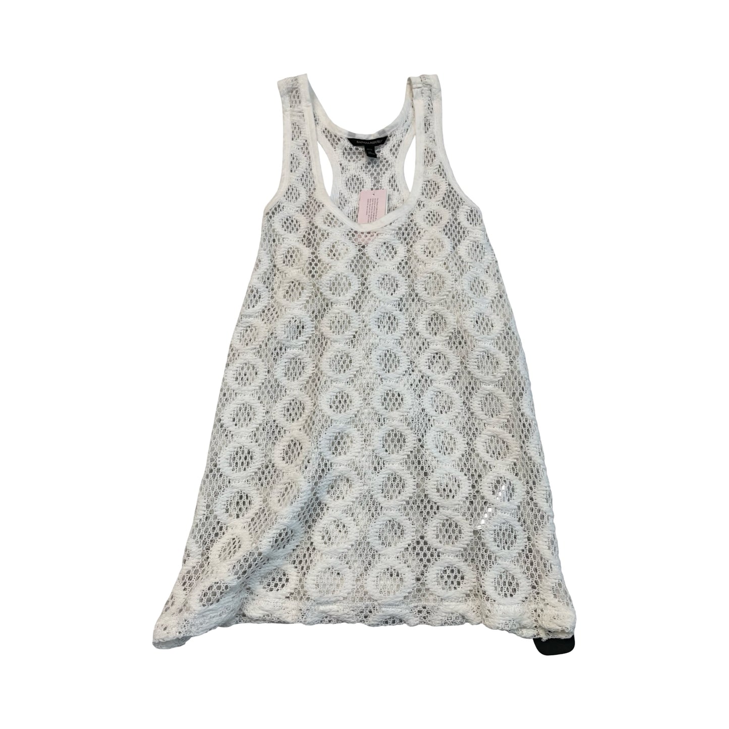 Top Sleeveless By Banana Republic In White, Size:Sp