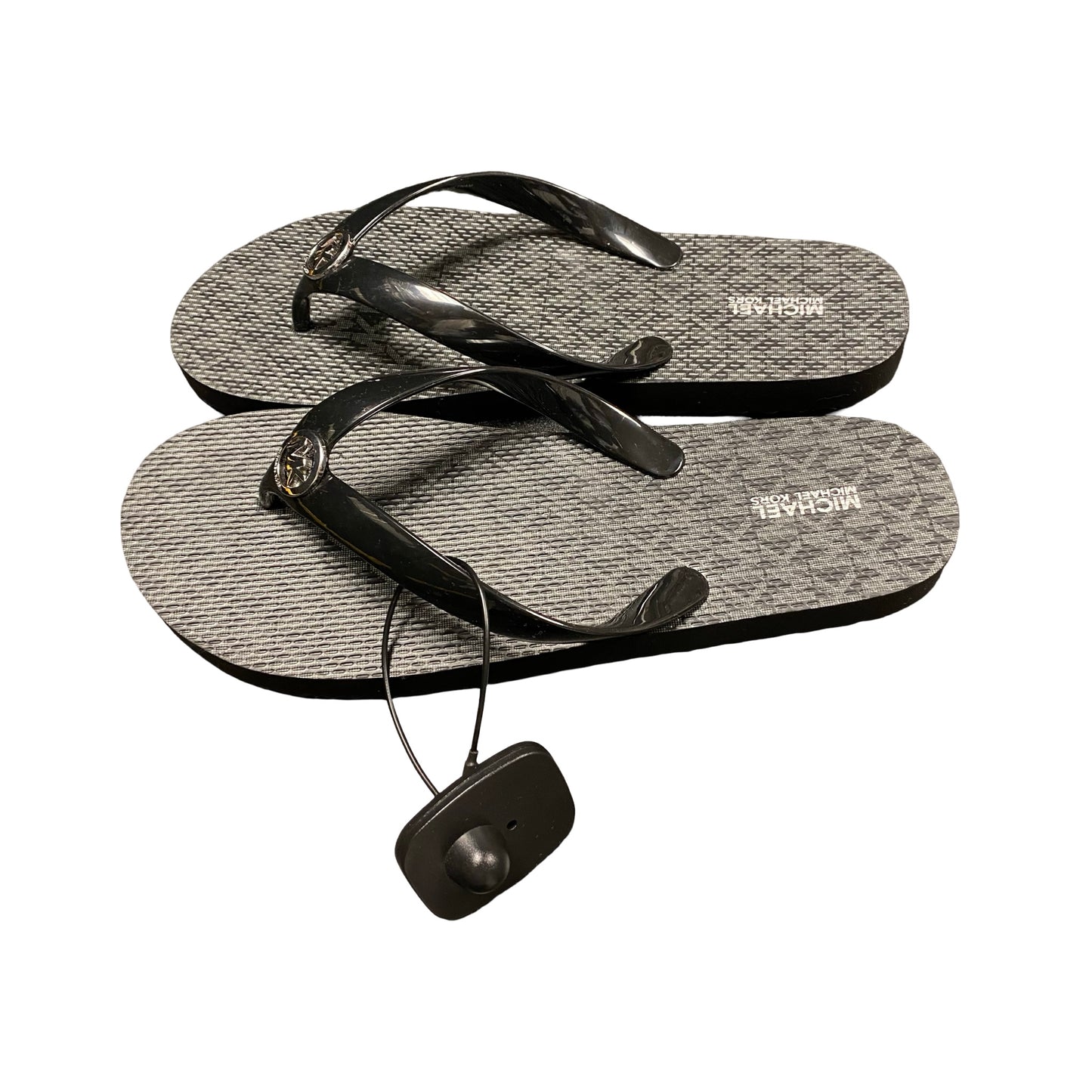 Sandals Flip Flops By Michael By Michael Kors In Black, Size:9