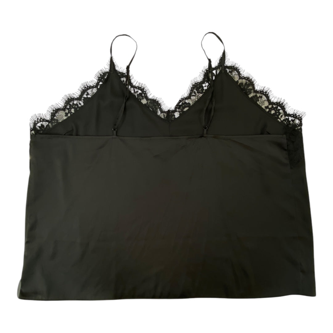 Top Sleeveless By The Drop In Black, Size:2X