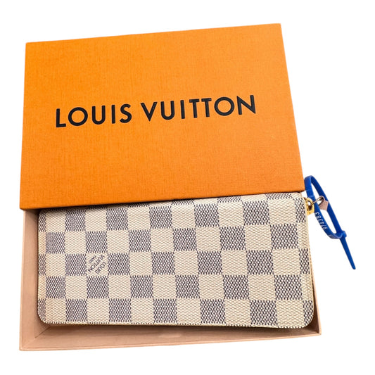 Wallet Luxury Designer By Louis Vuitton In Azur, Size:Medium
