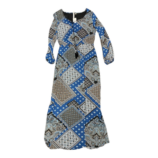Dress Casual Maxi By Ny Collection In Black & Blue, Size:M