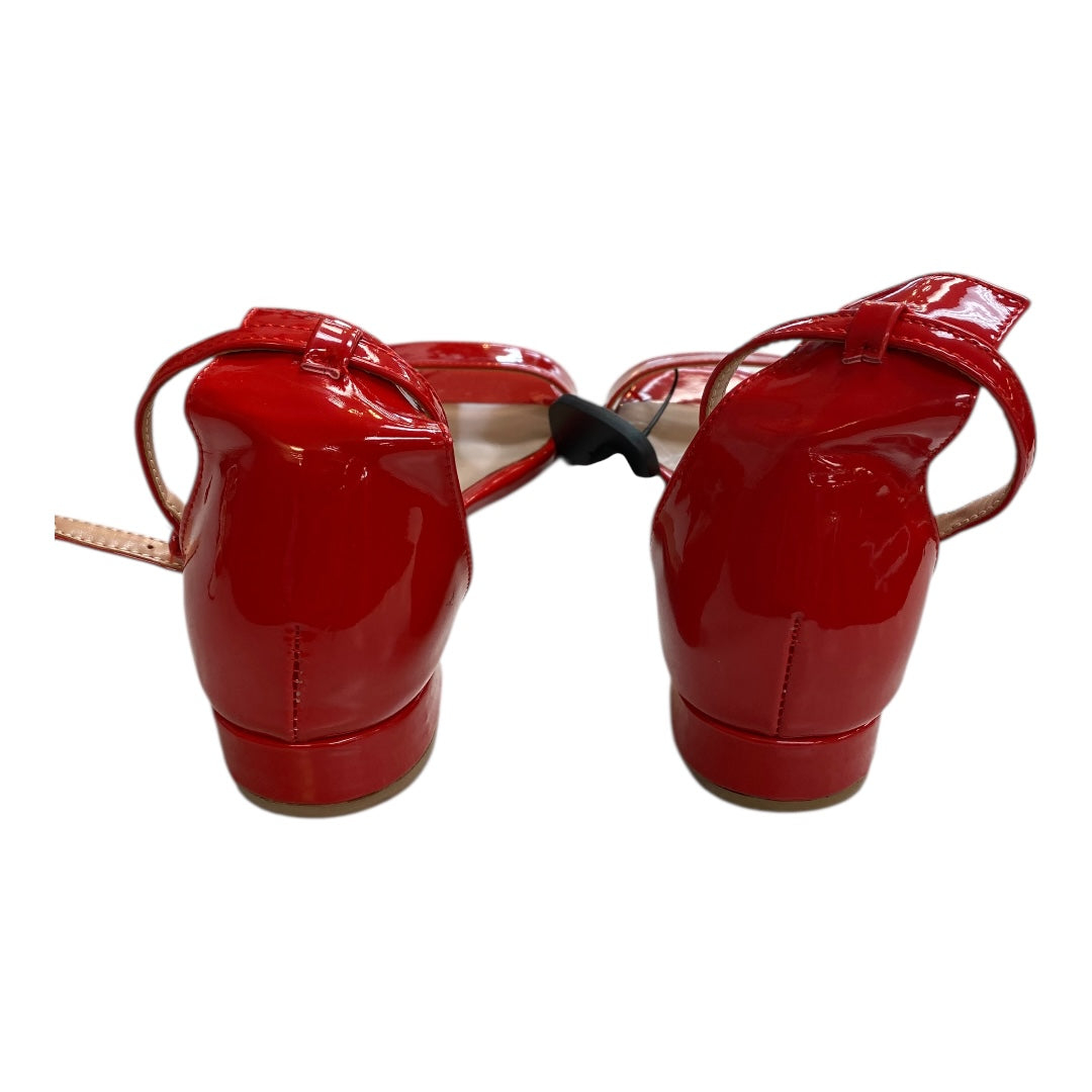 Shoes Heels Block By YDN In Red, Size:10