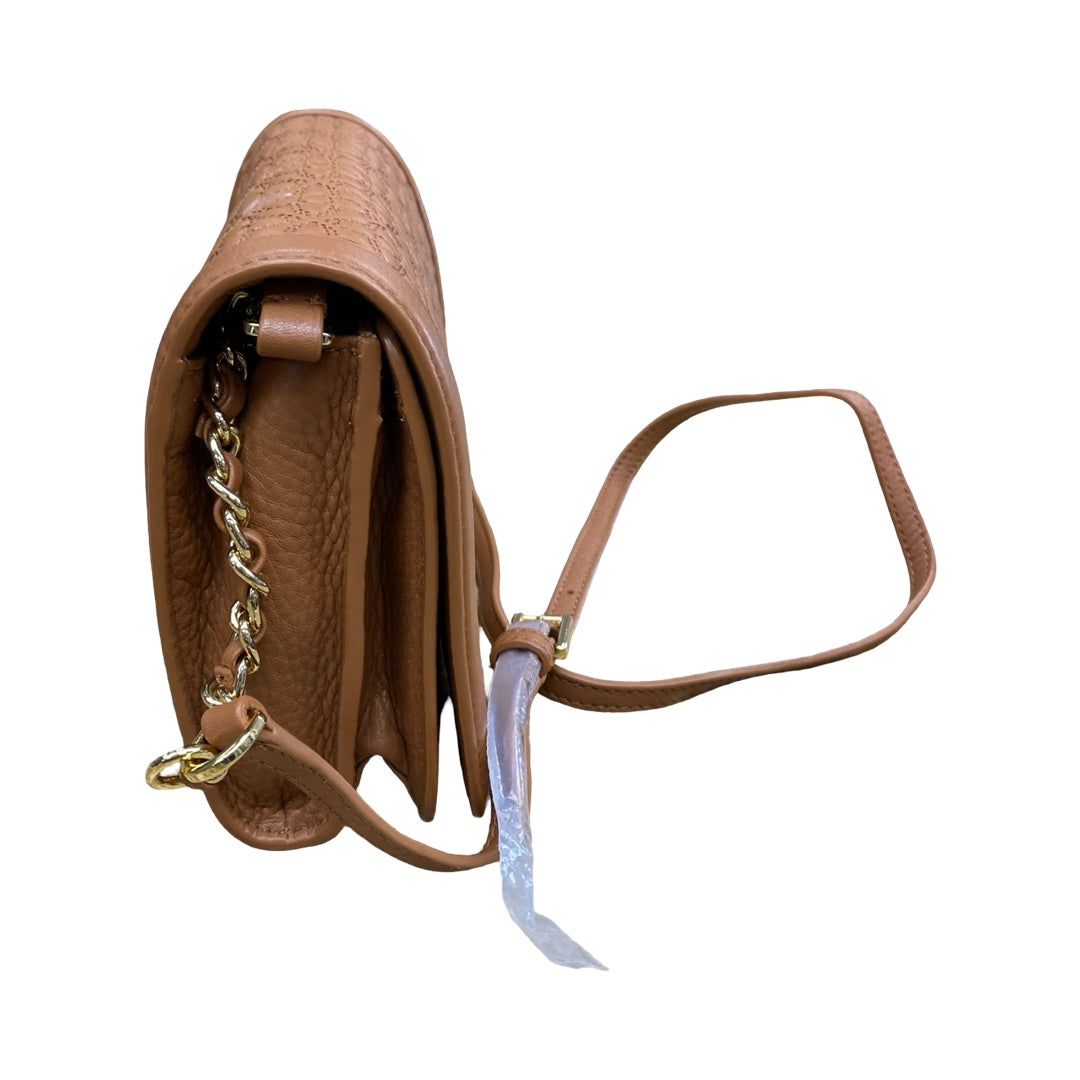 Handbag Designer By Tory Burch In Brown, Size:Small