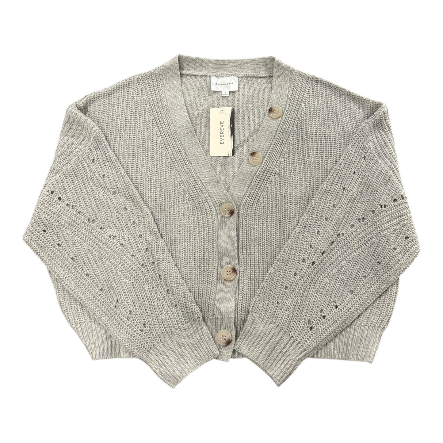 Sweater Cardigan By Line & Dot In Grey, Size:S