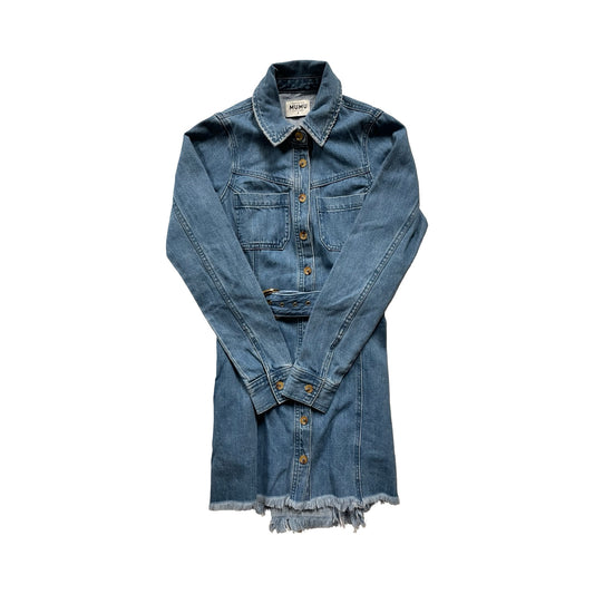 Dress Casual Midi By Show Me Your Mumu In Blue Denim, Size:S