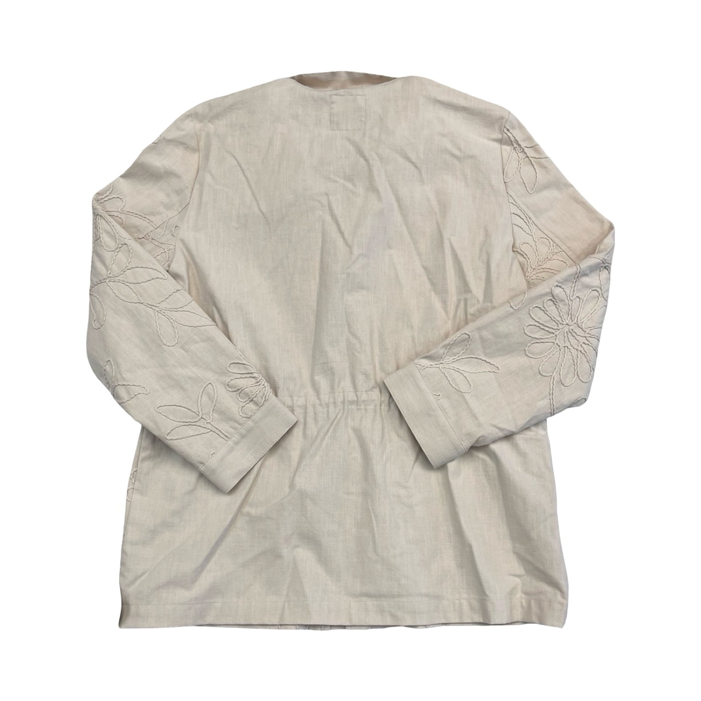 Blazer By Simply Vera In Tan, Size:M