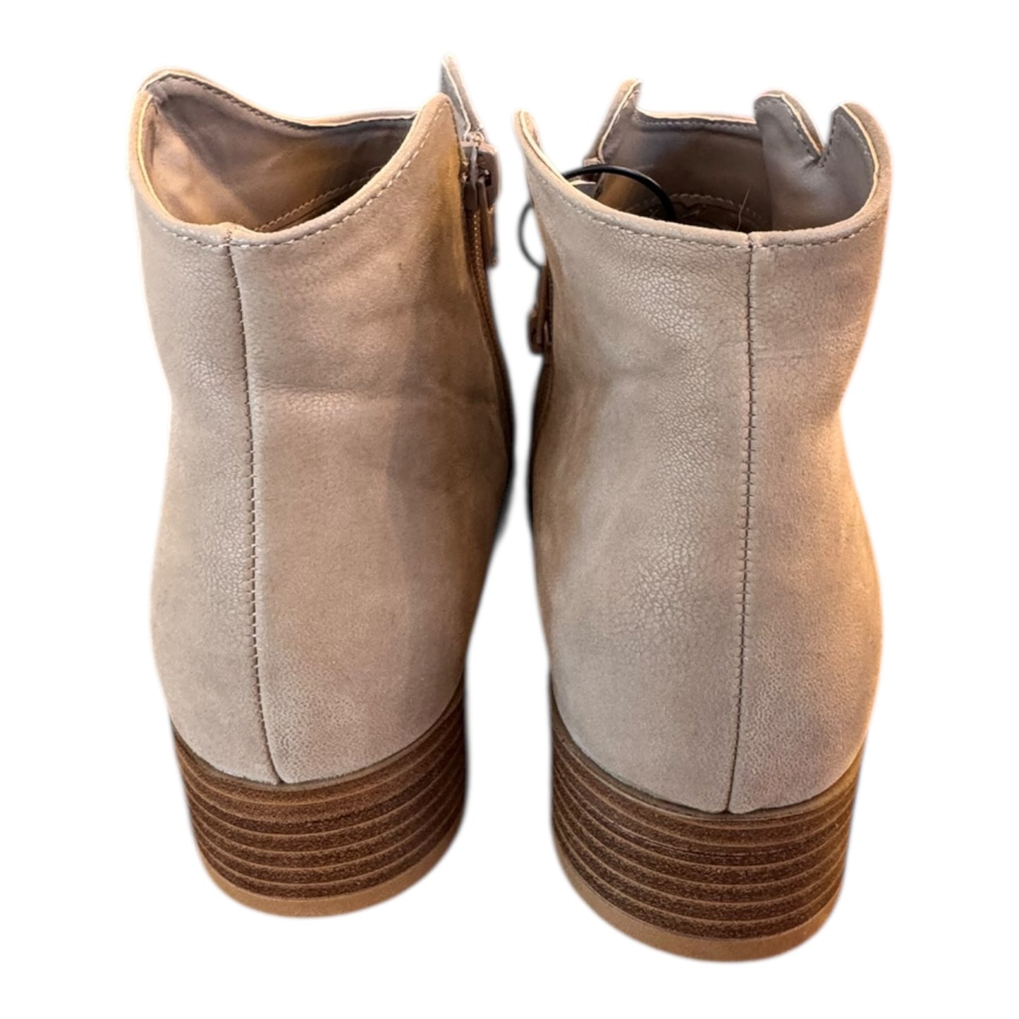 Boots Ankle Heels By Mia In Tan, Size:9