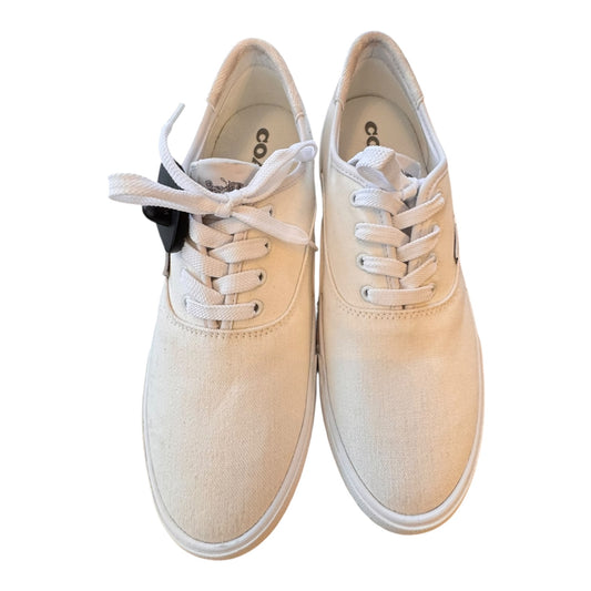 Shoes Designer By Coach In Pink & White, Size:9.5