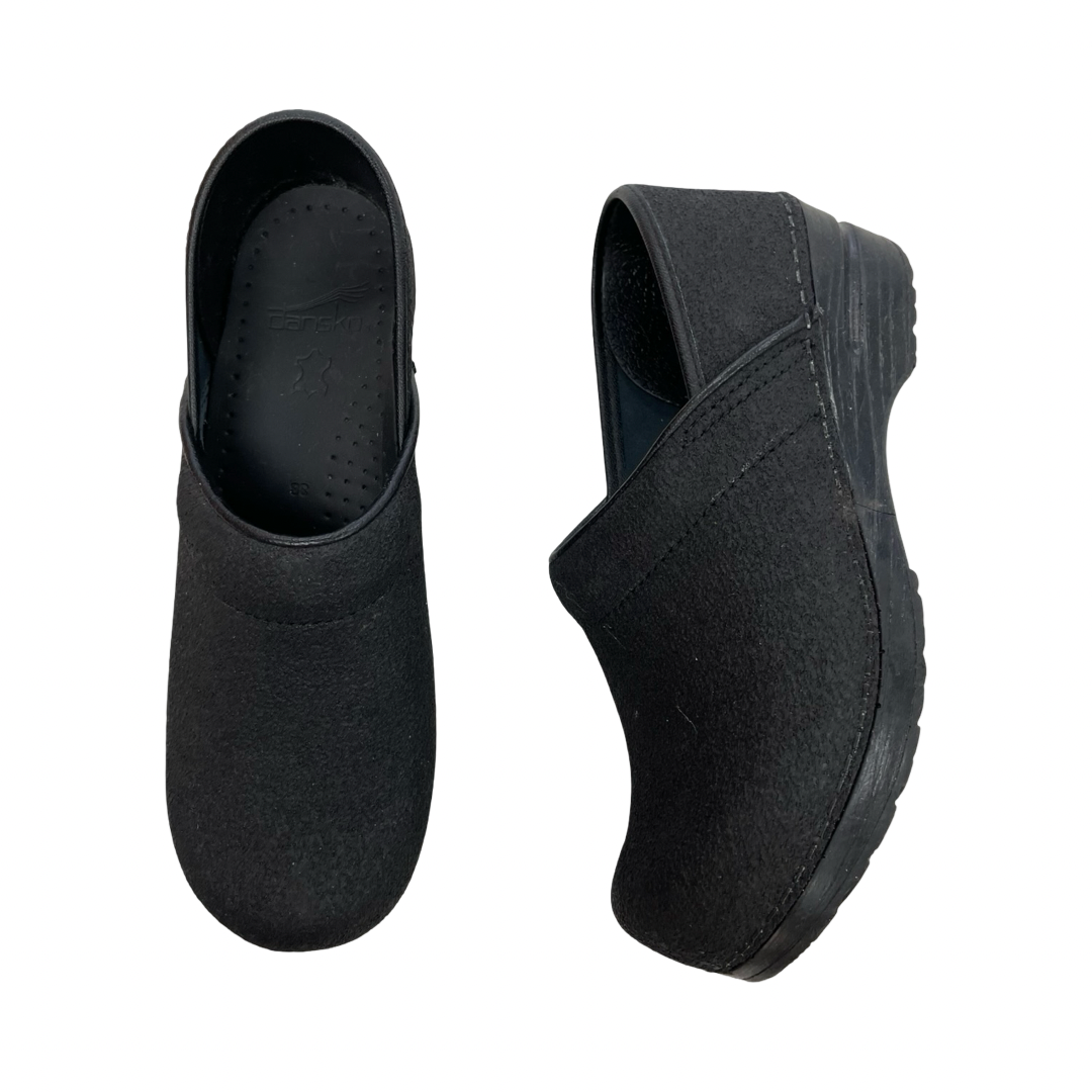 Shoes Heels Block By Dansko In Black, Size:7.5