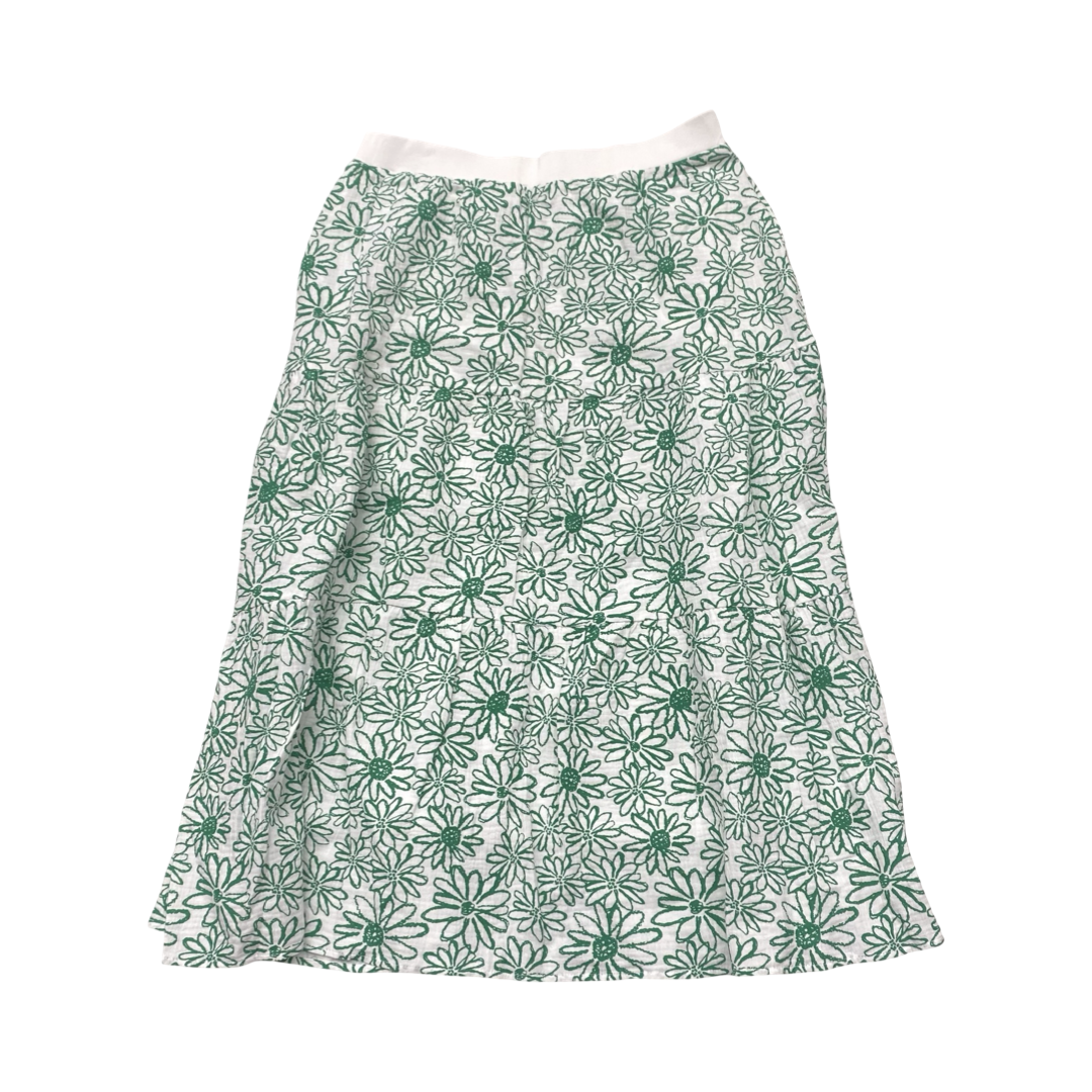 Skirt Maxi By Cmc In Green & White, Size:Xl