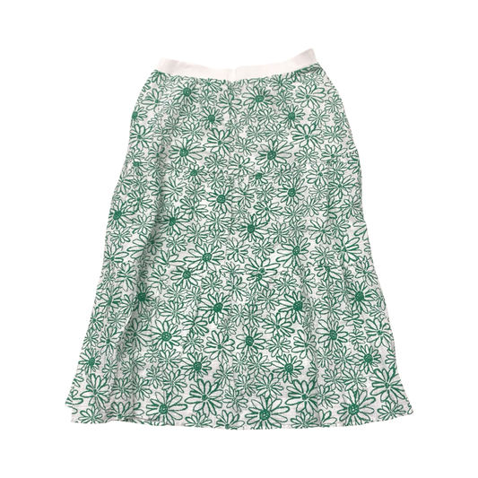 Skirt Maxi By Cmc In Green & White, Size:Xl