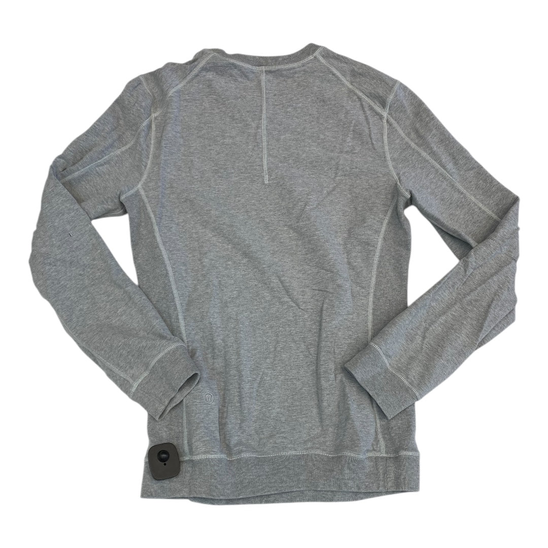 Athletic Sweatshirt Crewneck By Lululemon In Grey, Size:S