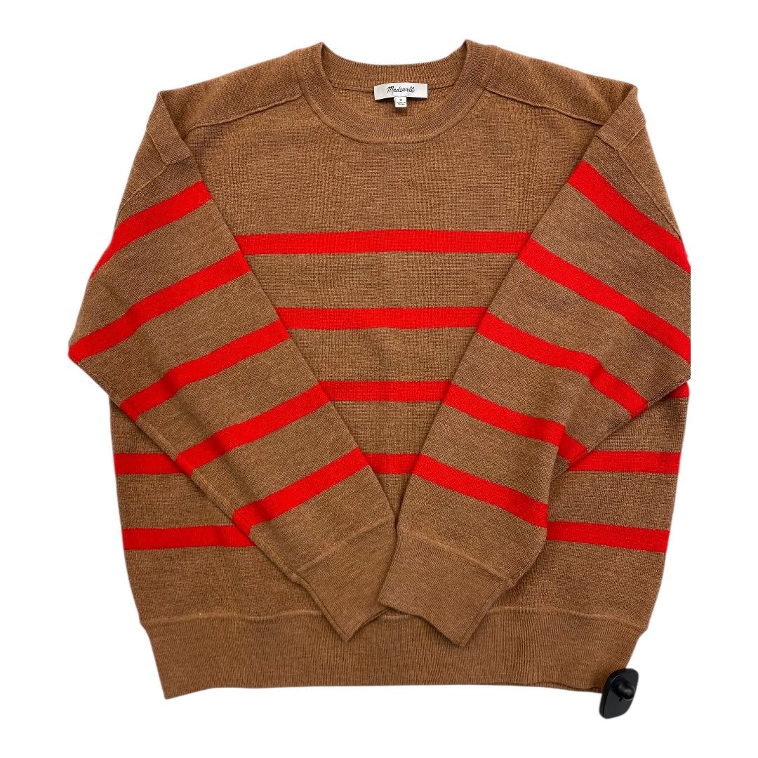 Sweater By Madewell In Brown & Red, Size:M