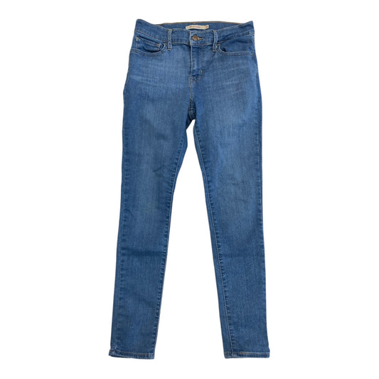 Jeans Skinny By Levis In Blue Denim, Size:6