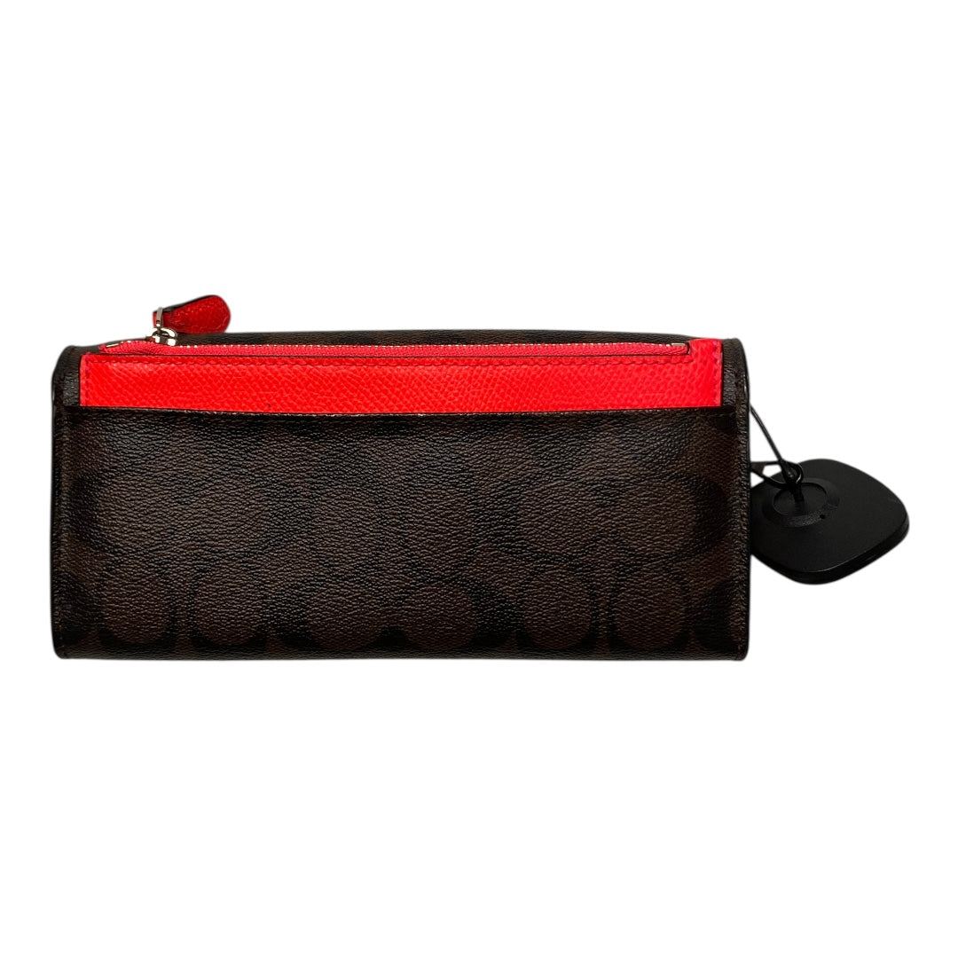 Wallet Designer By Coach In Brown, Size:Large