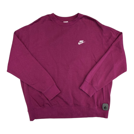 Sweatshirt Collar By Nike In Pink, Size:Xl