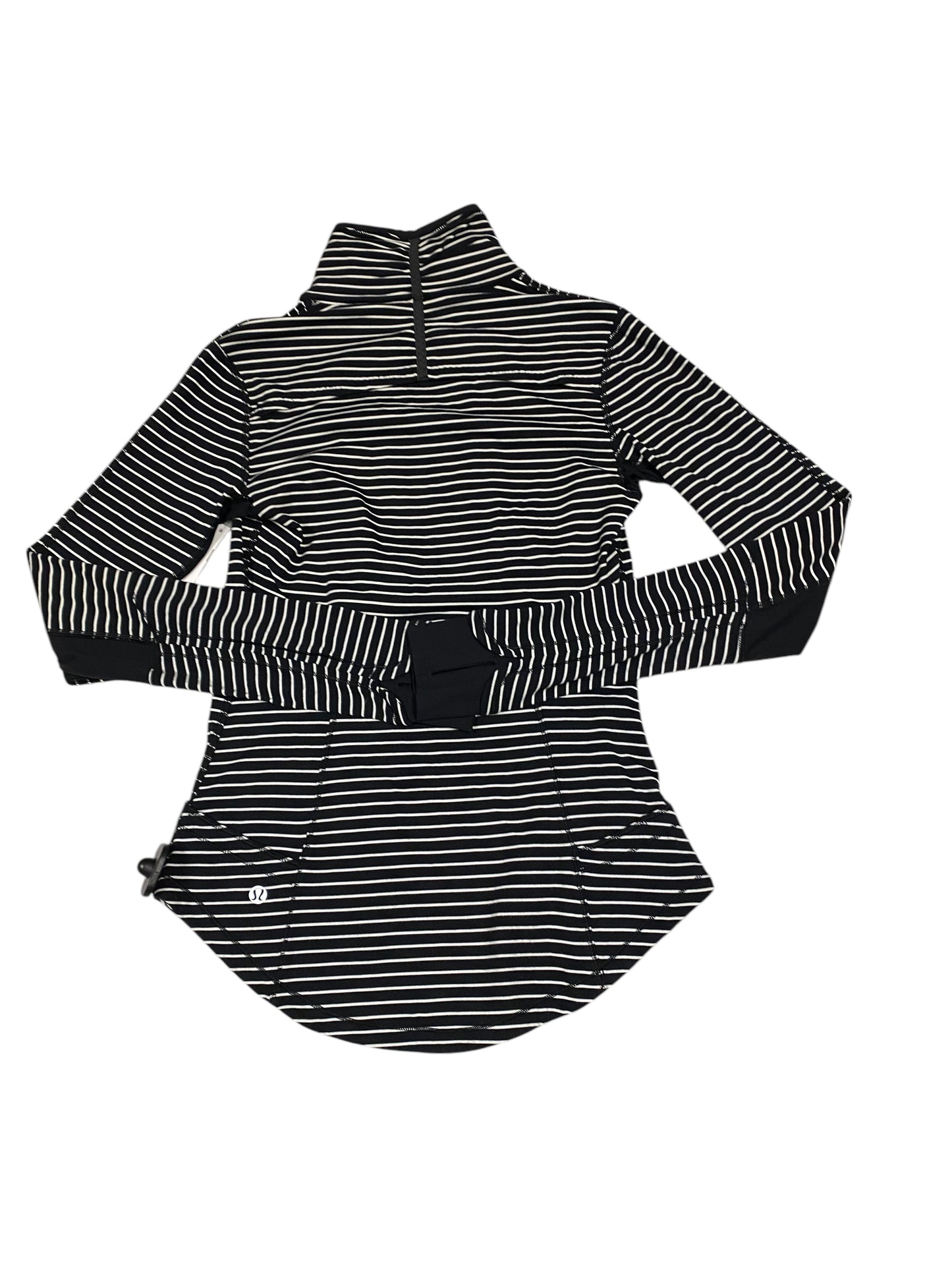 Athletic Top Ls Collar By Lululemon In Striped Pattern, Size:6