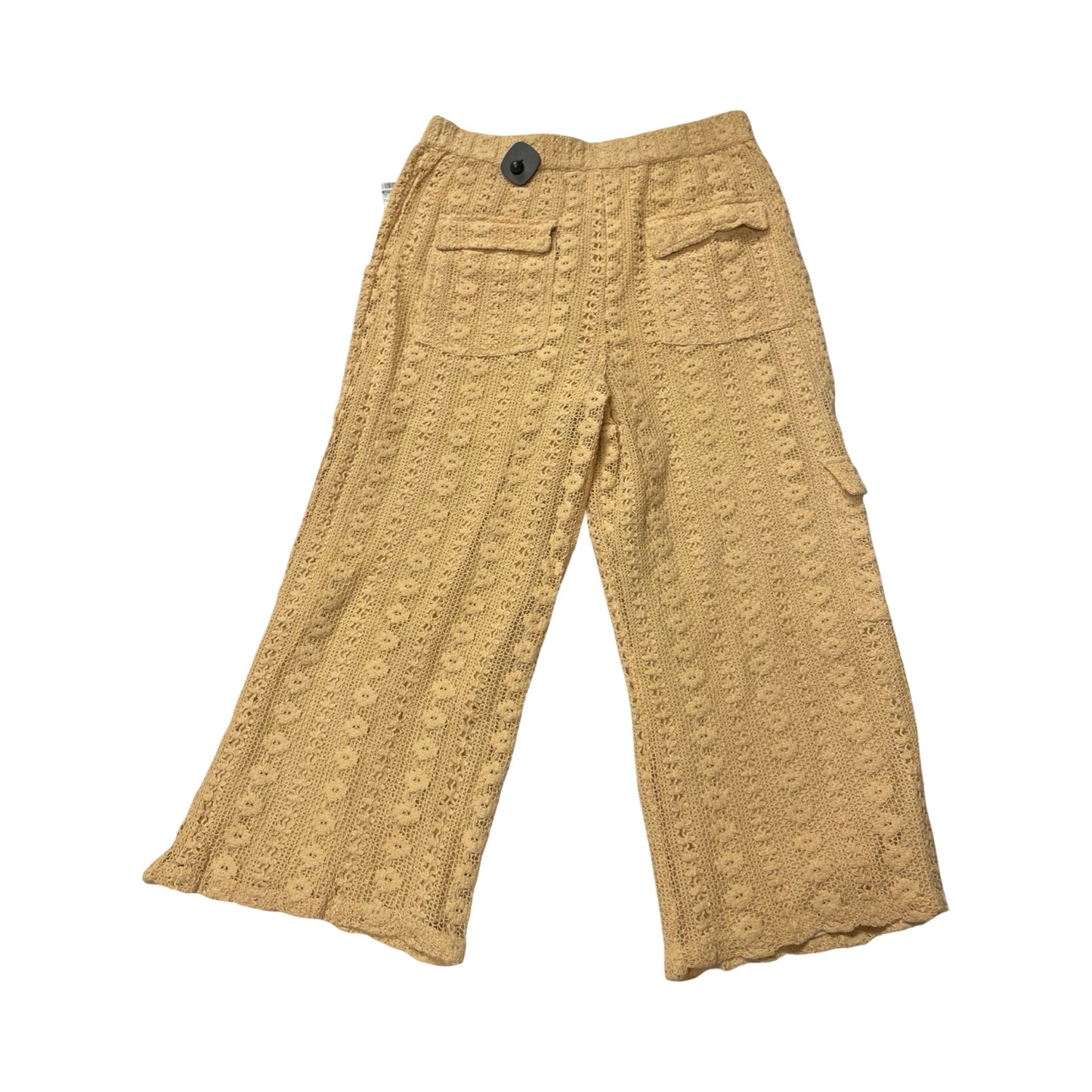Pants Cropped By Anthropologie In Yellow, Size:L