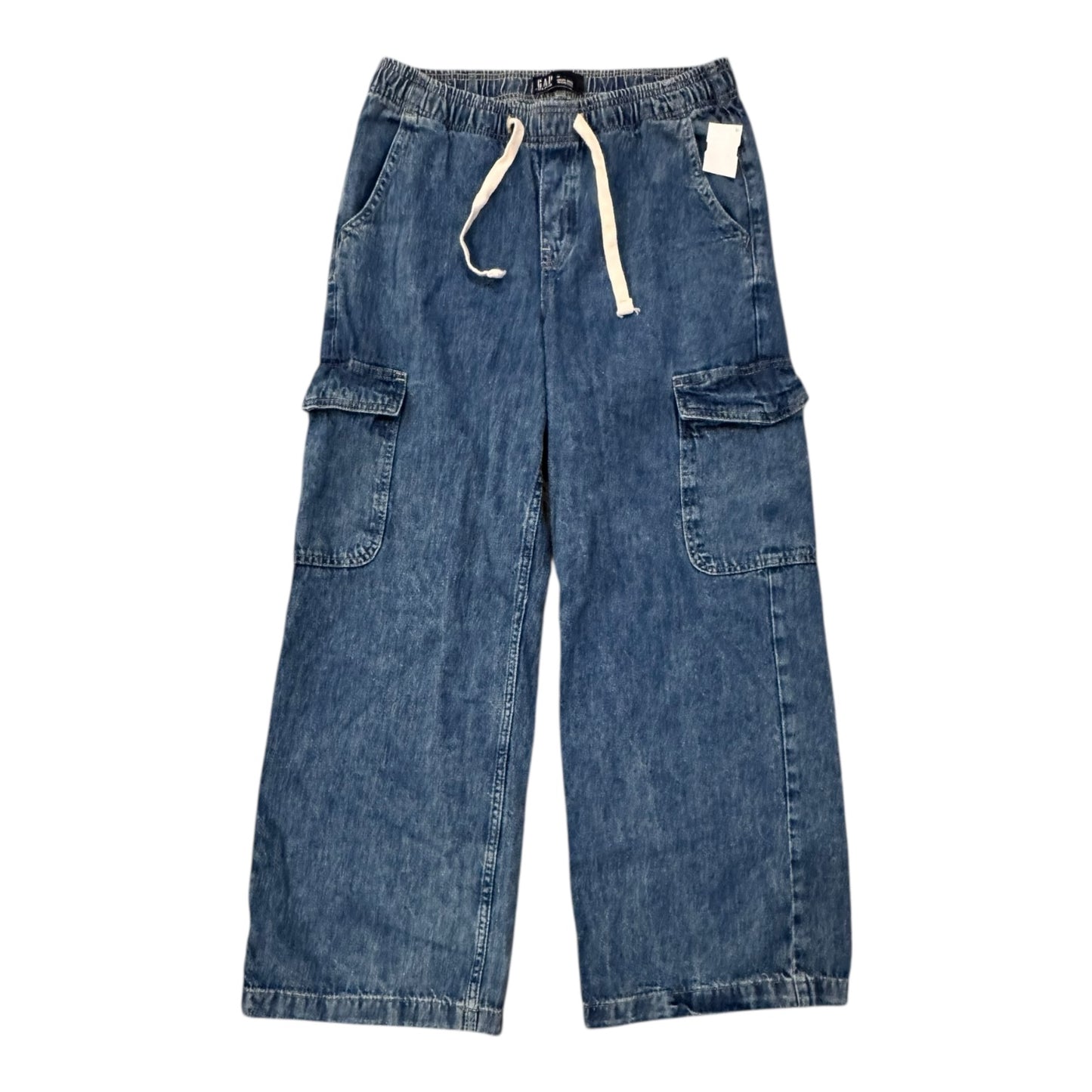 Jeans Wide Leg By Gap In Blue Denim, Size:M