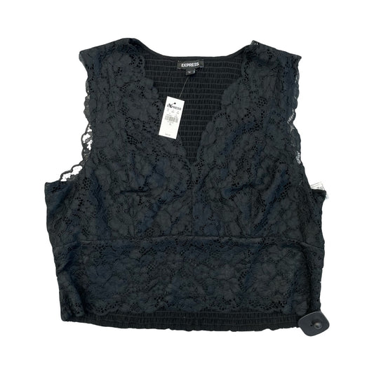 Top Sleeveless By Express In Black, Size:Xl