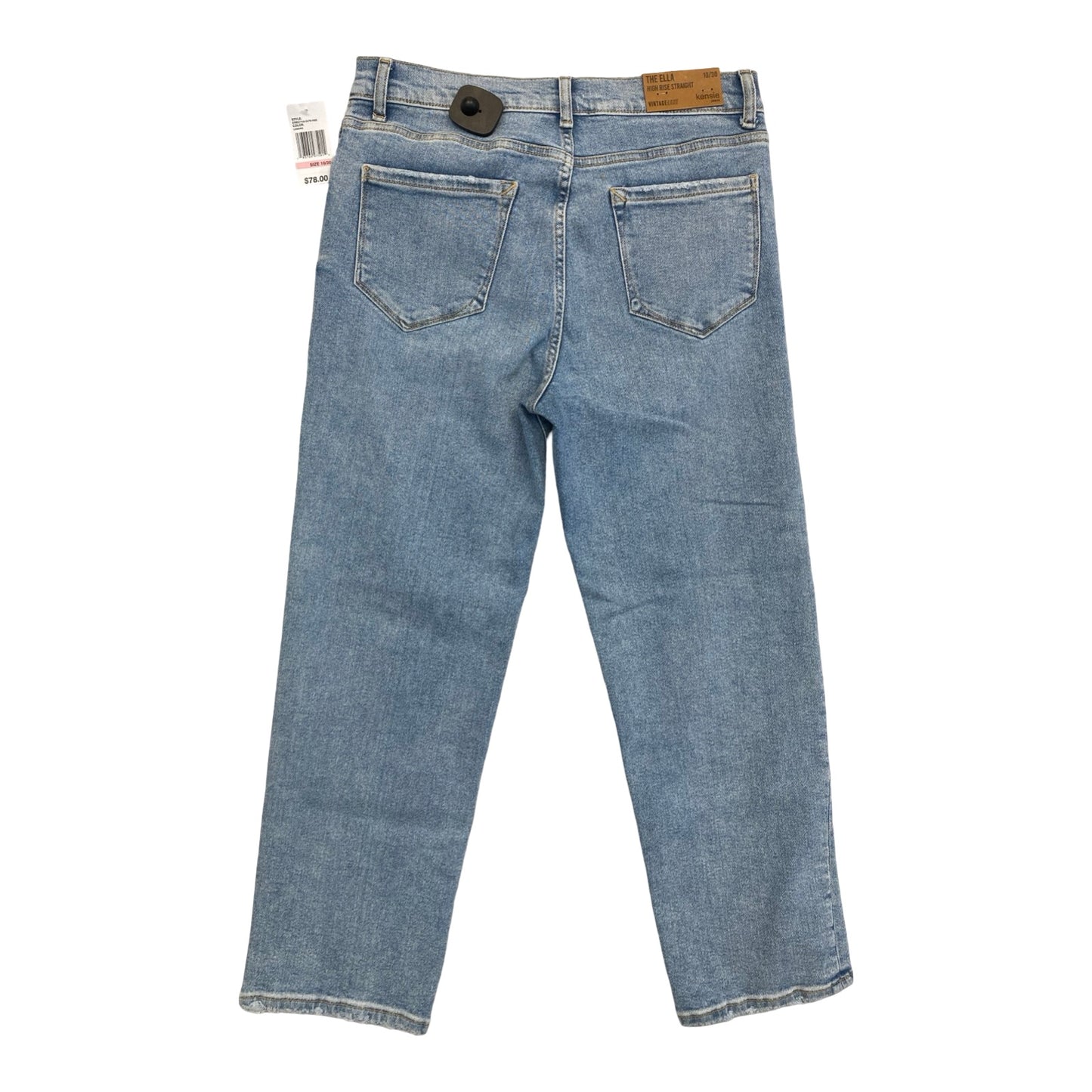 Jeans Straight By Kensie In Blue Denim, Size:10