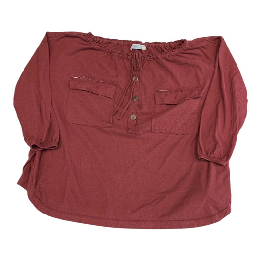 Top Ls By Free People In Red, Size:L