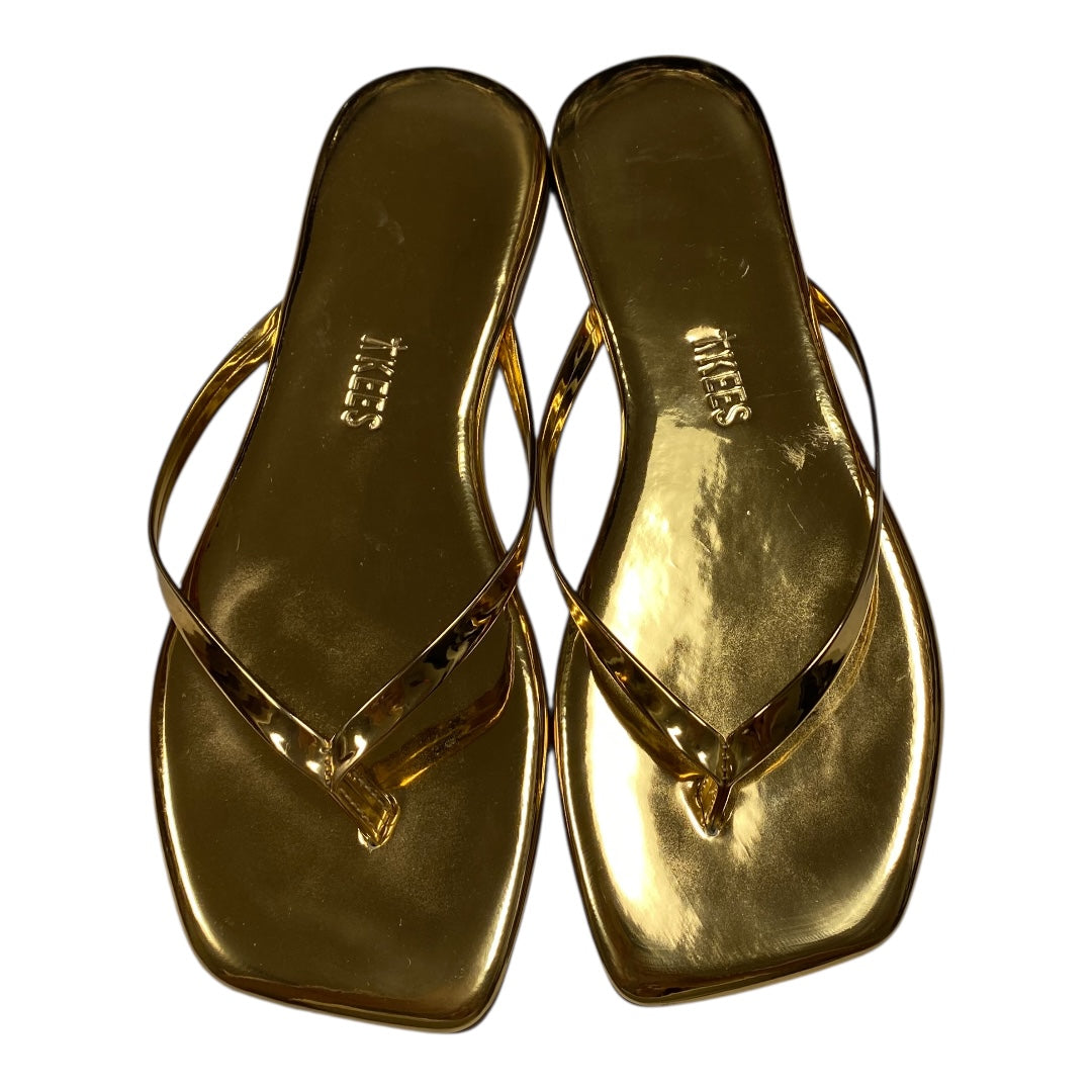 Sandals Flats By Cmc In Gold, Size:5