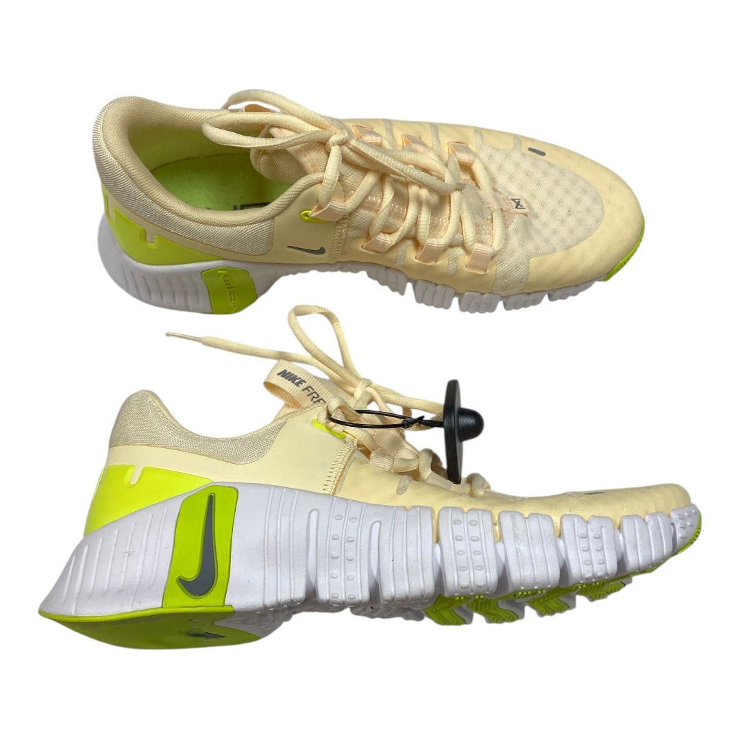 Shoes Athletic By Nike In Yellow, Size:9