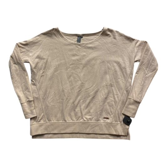 Athletic Sweatshirt Crewneck By Sweaty Betty In Tan, Size:S