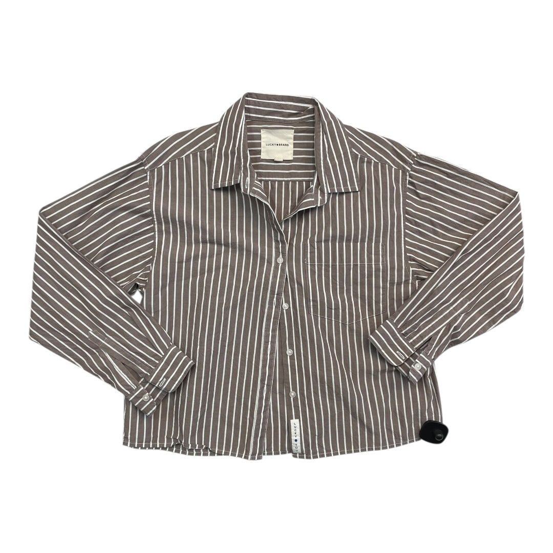 Top Ls By Lucky Brand In Striped Pattern, Size:M