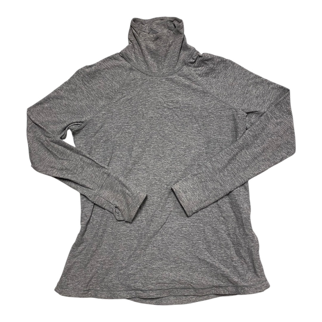 Athletic Top Ls Collar By Lululemon In Grey, Size:8