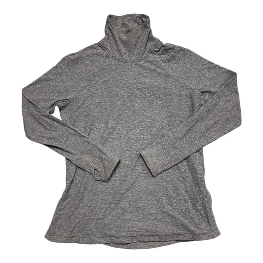 Athletic Top Ls Collar By Lululemon In Grey, Size:8