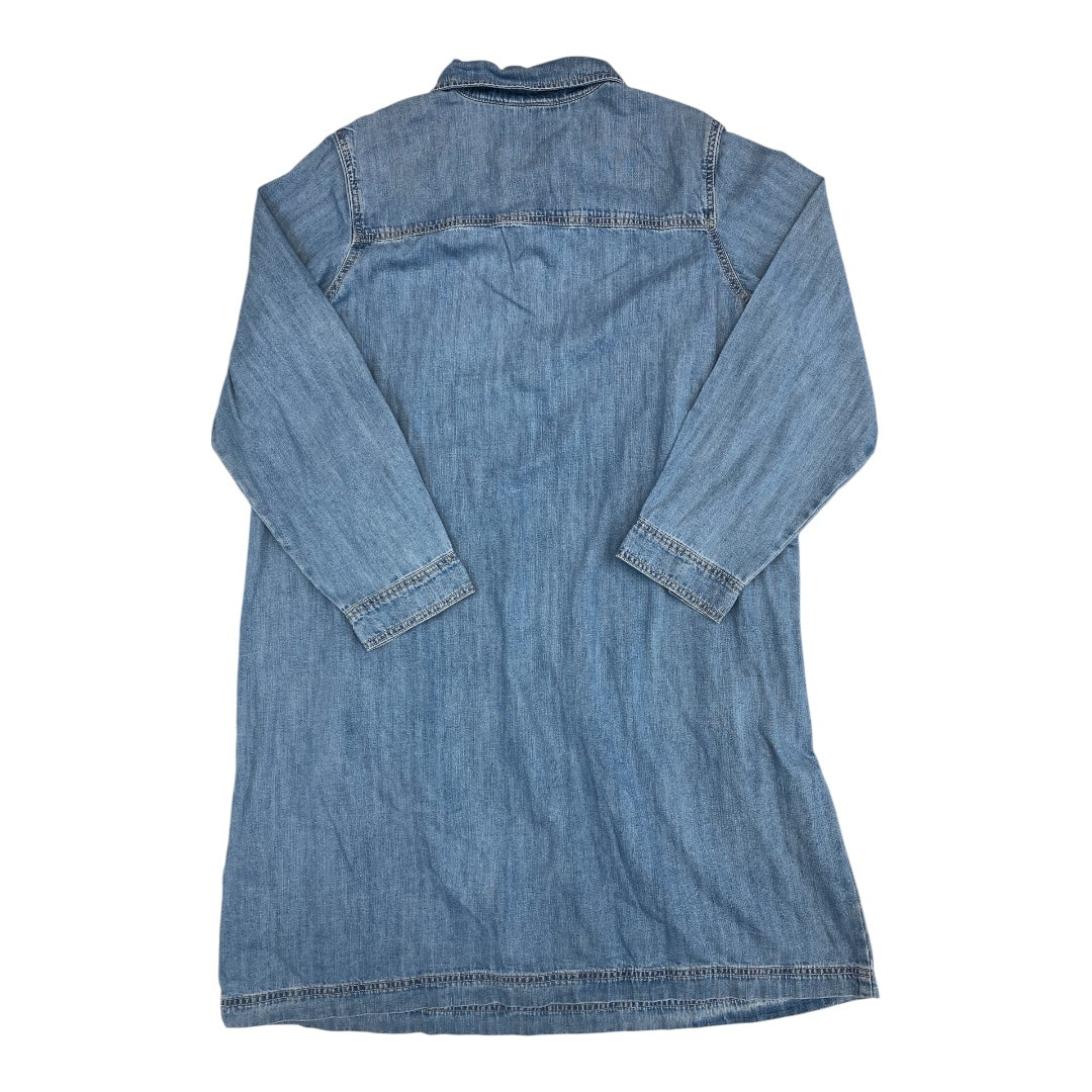 Dress Casual Midi By Old Navy In Blue Denim, Size:Xl