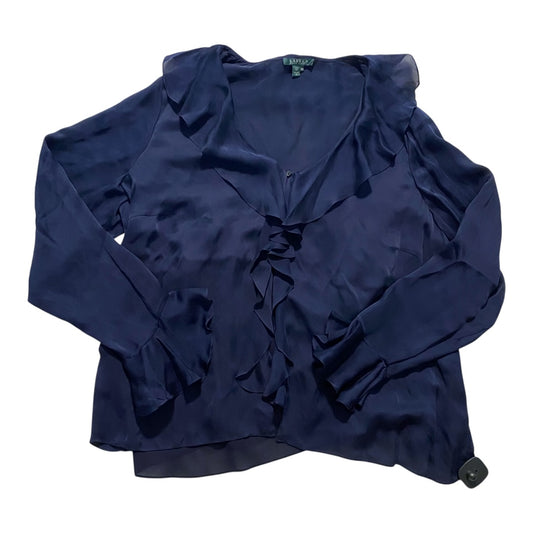 Top Ls By Lauren By Ralph Lauren In Navy, Size:20