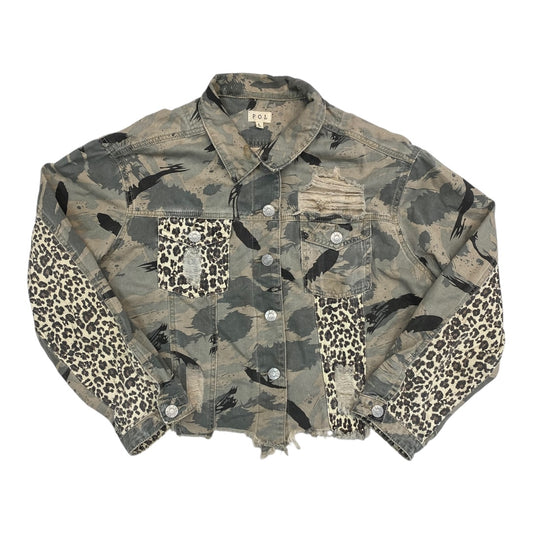 Blazer By Pol In Camouflage Print, Size:L