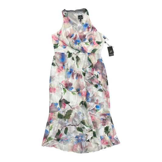 Dress Party Long By Adrianna Papell In Floral Print, Size:12