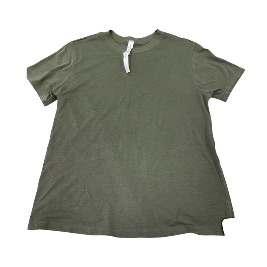 Athletic Top Ss By Lululemon In Green, Size:2