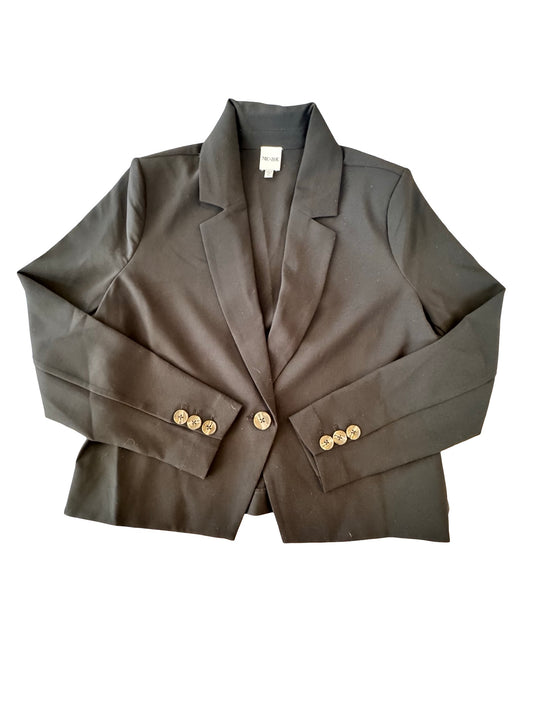 Blazer By Nic + Zoe In Black, Size:Xl