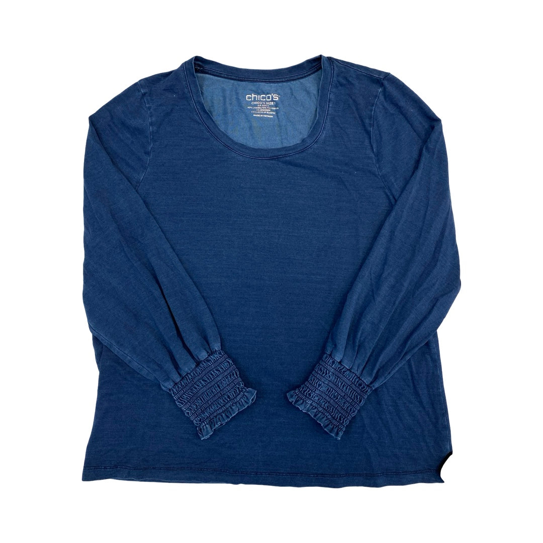 Top Ls By Chicos In Blue, Size:M