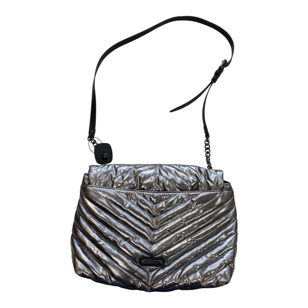 Handbag Designer By Rebecca Minkoff In Silver, Size:Large
