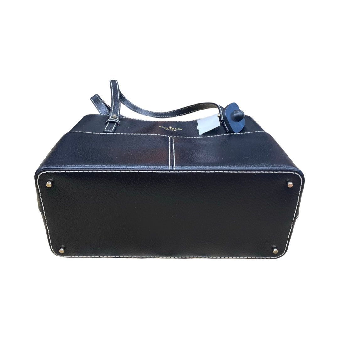 Handbag Designer By Kate Spade In Black & White, Size:Small