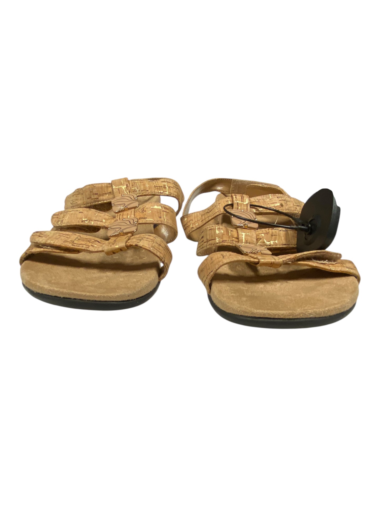 Sandals Flats By Vionic In Brown, Size:8