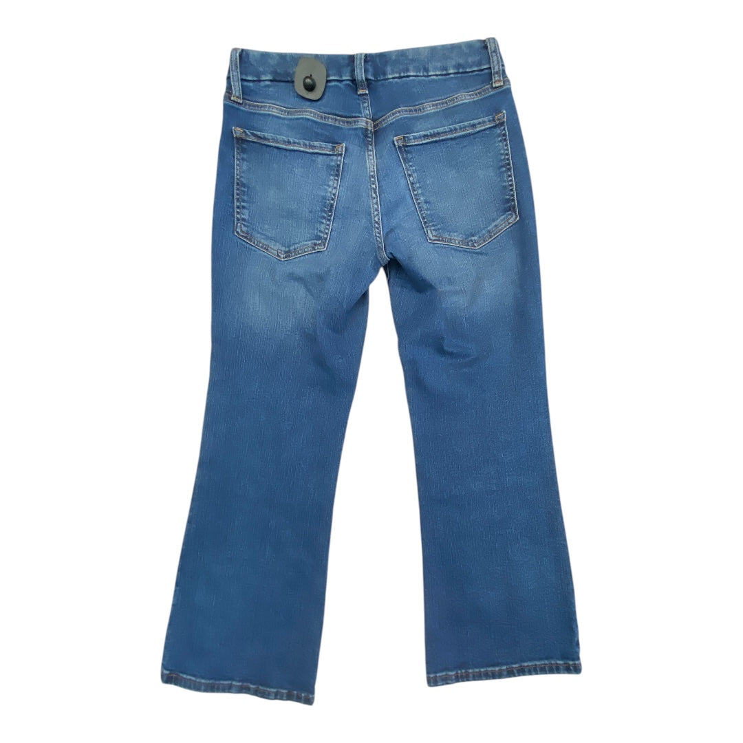 Jeans Cropped By Banana Republic In Blue Denim, Size:4