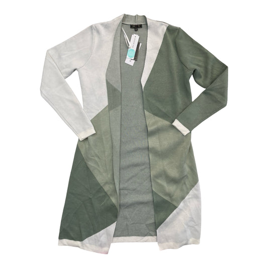 Cardigan By Cmc In Green & White, Size:S