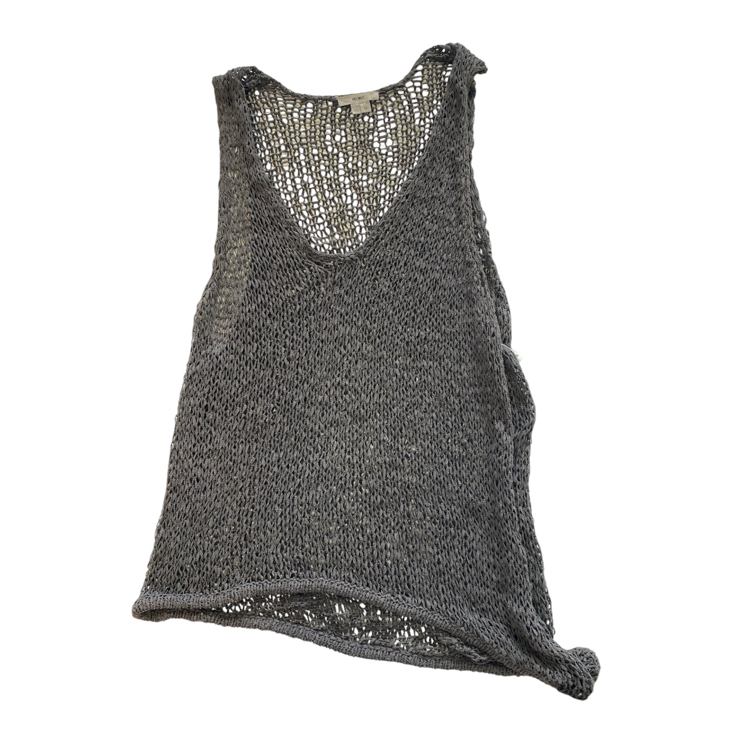 Top Sleeveless Designer By Helmut Lang In Grey, Size:M