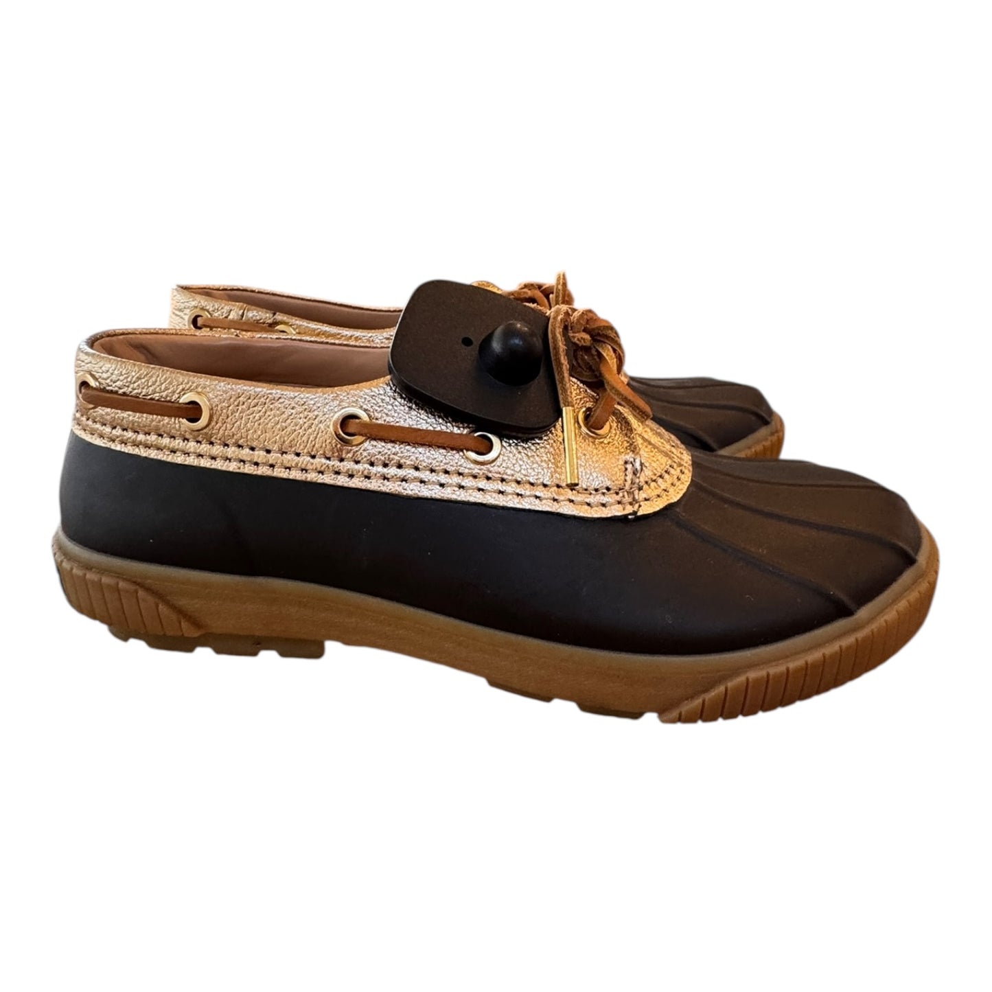 Shoes Designer By Michael Kors In Gold, Size:7