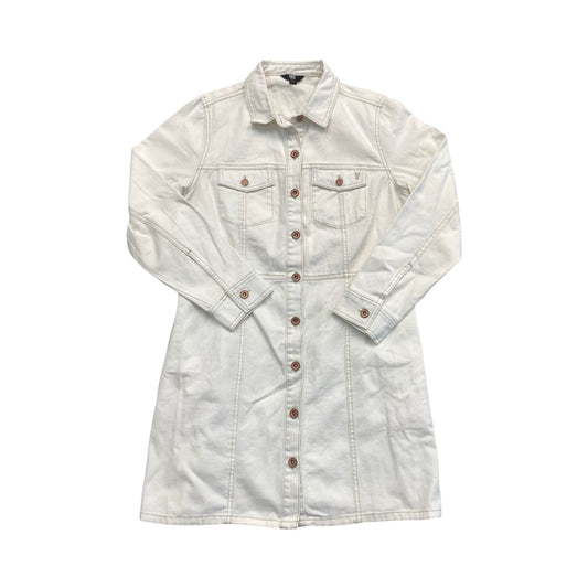 Dress Casual Midi By Frye In White Denim, Size:L