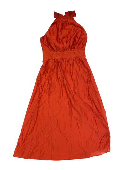 Dress Casual Maxi By Banana Republic In Orange, Size:6